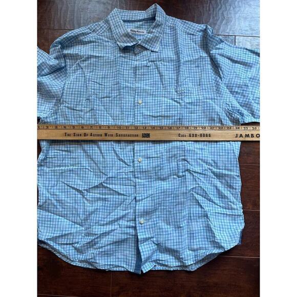 Tommy Bahama Mens Button Down Short Sleeve Linen Blend Shirt Size XL - Picture 4 of 6